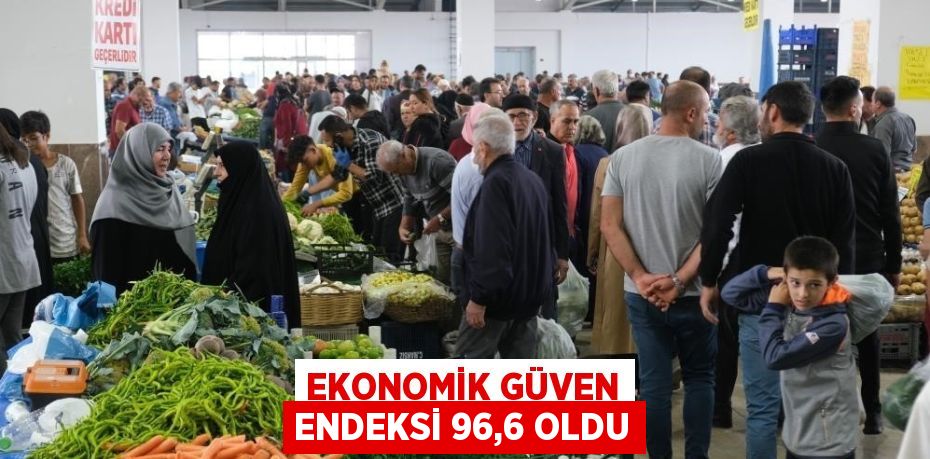 EKONOMİK GÜVEN ENDEKSİ 96,6 OLDU