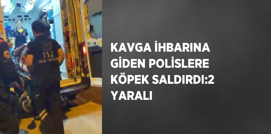 KAVGA İHBARINA GİDEN POLİSLERE KÖPEK SALDIRDI:2 YARALI