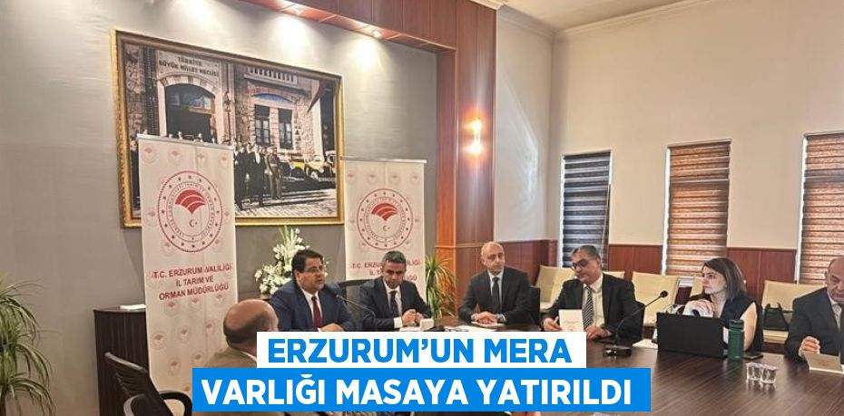 ERZURUM’UN MERA VARLIĞI MASAYA YATIRILDI