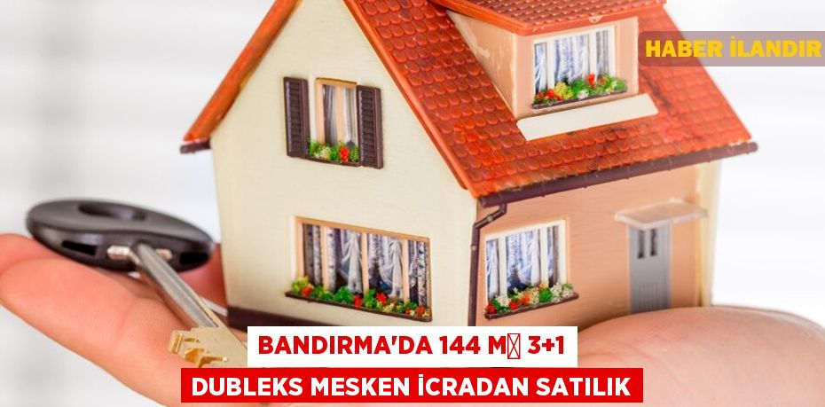 Bandırma'da 144 m² 3+1 dubleks mesken icradan satılık