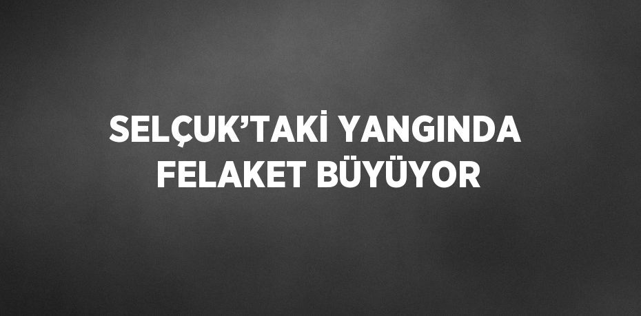 SELÇUK’TAKİ YANGINDA FELAKET BÜYÜYOR