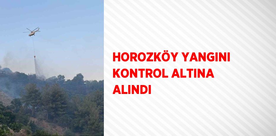 HOROZKÖY YANGINI KONTROL ALTINA ALINDI