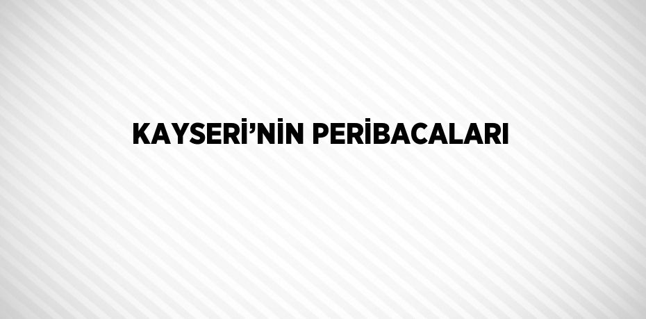 KAYSERİ’NİN PERİBACALARI