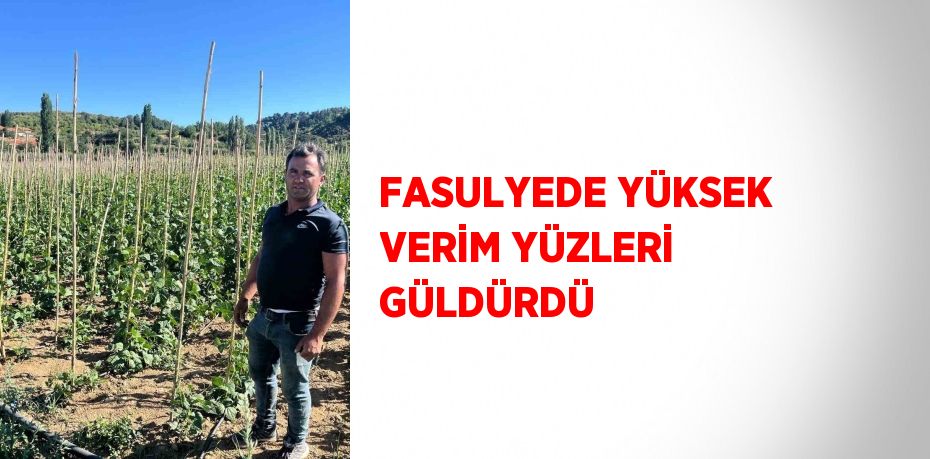 FASULYEDE YÜKSEK VERİM YÜZLERİ GÜLDÜRDÜ