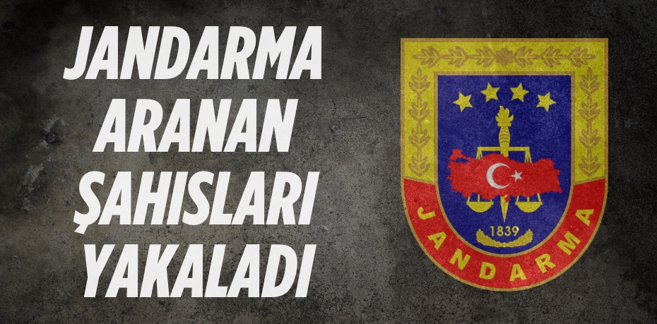 JANDARMA ARANAN ŞAHISLARI YAKALADI