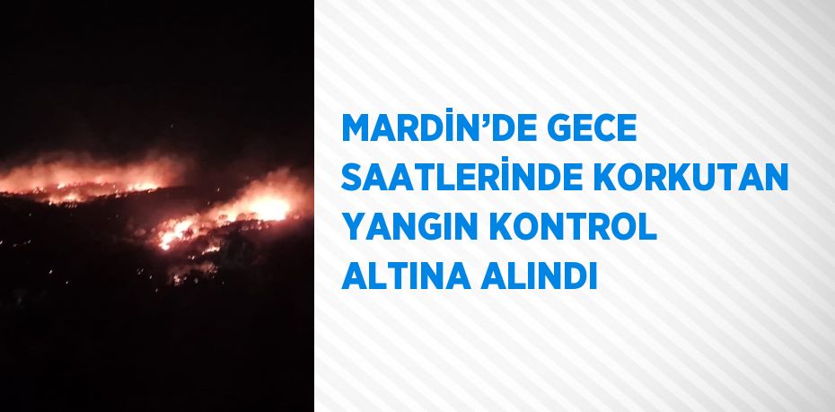 MARDİN’DE GECE SAATLERİNDE KORKUTAN YANGIN KONTROL ALTINA ALINDI