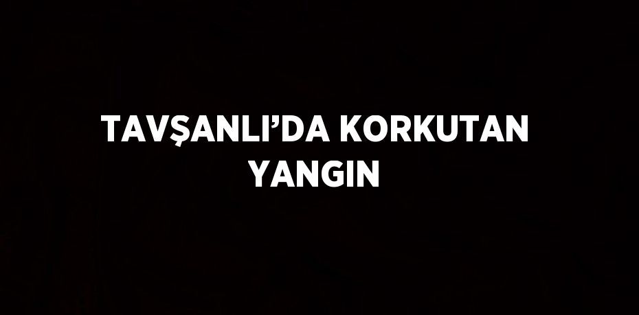 TAVŞANLI’DA KORKUTAN YANGIN