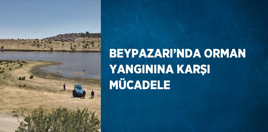 BEYPAZARI’NDA ORMAN YANGININA KARŞI MÜCADELE
