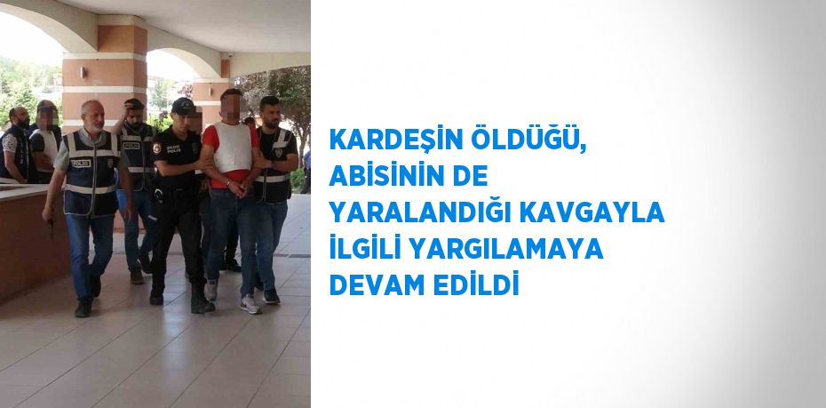 KARDEŞİN ÖLDÜĞÜ, ABİSİNİN DE YARALANDIĞI KAVGAYLA İLGİLİ YARGILAMAYA DEVAM EDİLDİ