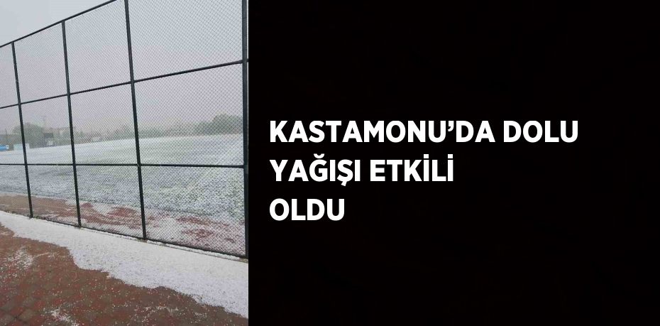 KASTAMONU’DA DOLU YAĞIŞI ETKİLİ OLDU