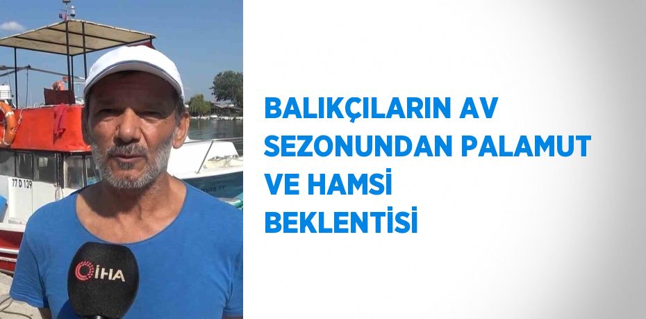 BALIKÇILARIN AV SEZONUNDAN PALAMUT VE HAMSİ BEKLENTİSİ