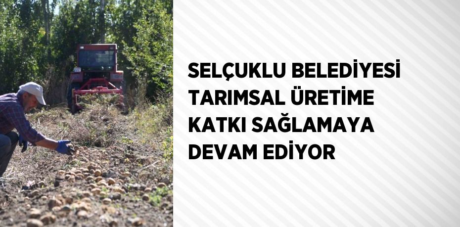 SELÇUKLU BELEDİYESİ TARIMSAL ÜRETİME KATKI SAĞLAMAYA DEVAM EDİYOR