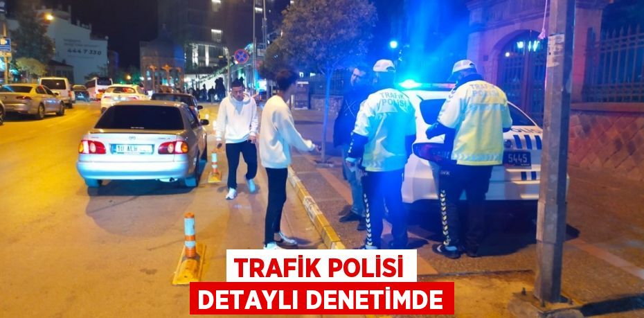 TRAFİK POLİSİ DETAYLI DENETİMDE