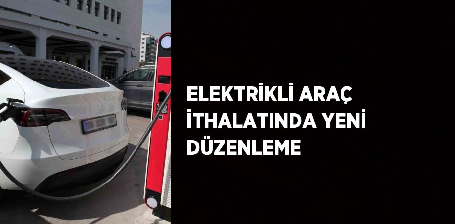 ELEKTRİKLİ ARAÇ İTHALATINDA YENİ DÜZENLEME