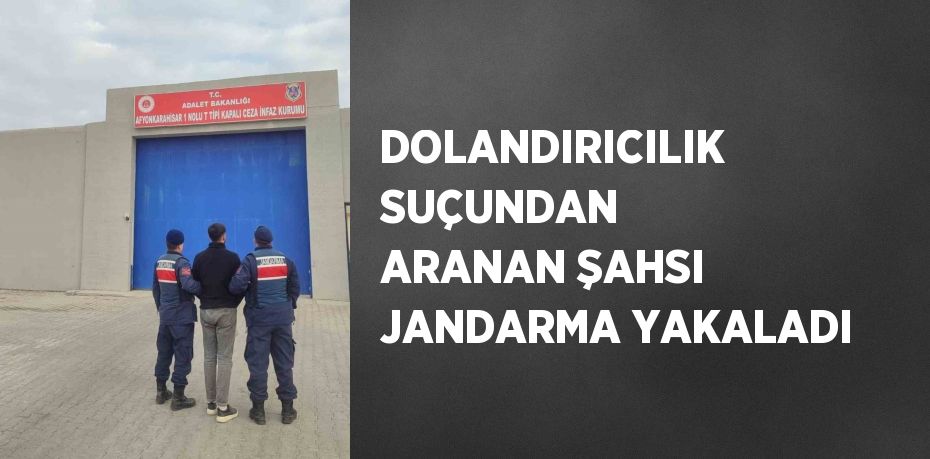 DOLANDIRICILIK SUÇUNDAN ARANAN ŞAHSI JANDARMA YAKALADI