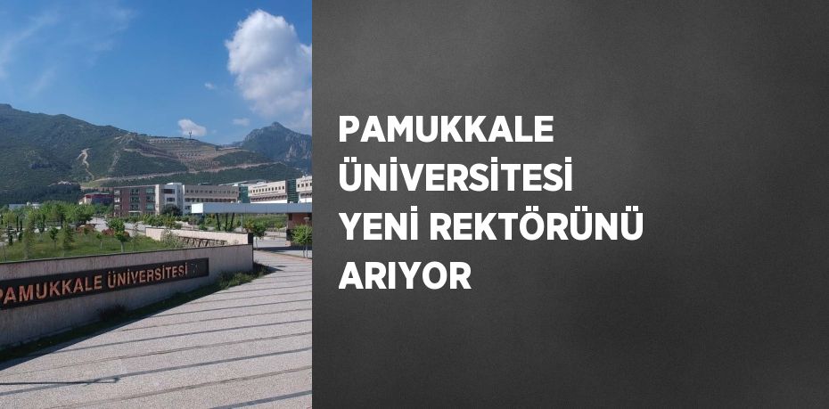 PAMUKKALE ÜNİVERSİTESİ YENİ REKTÖRÜNÜ ARIYOR