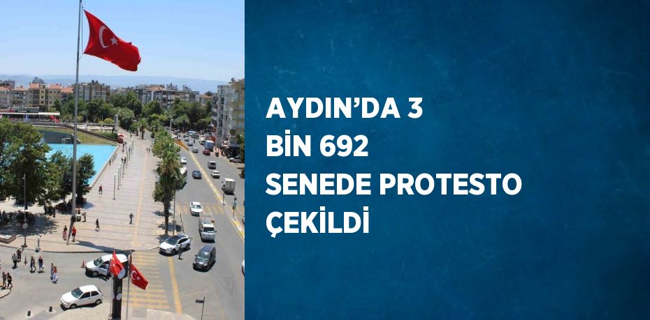 AYDIN’DA 3 BİN 692 SENEDE PROTESTO ÇEKİLDİ