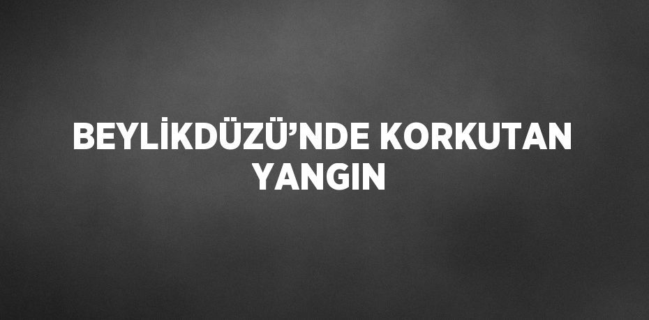 BEYLİKDÜZÜ’NDE KORKUTAN YANGIN