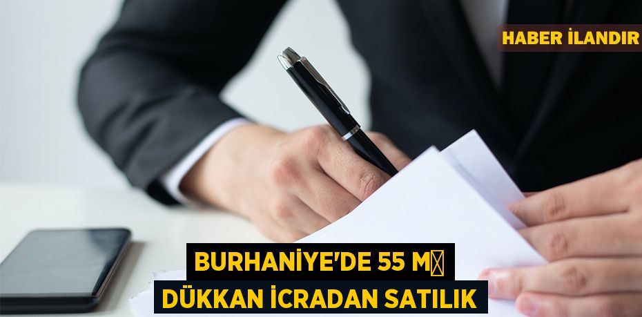 Burhaniye'de 55 m² dükkan icradan satılık