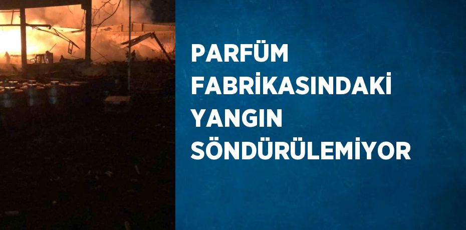 PARFÜM FABRİKASINDAKİ YANGIN SÖNDÜRÜLEMİYOR