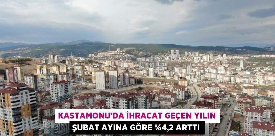 KASTAMONU’DA İHRACAT GEÇEN YILIN ŞUBAT AYINA GÖRE %4,2 ARTTI