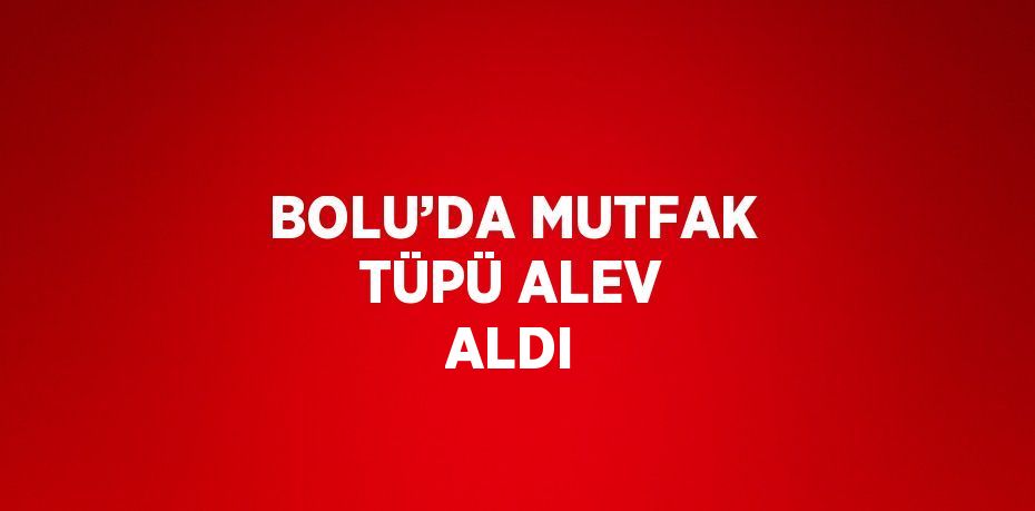 BOLU’DA MUTFAK TÜPÜ ALEV ALDI