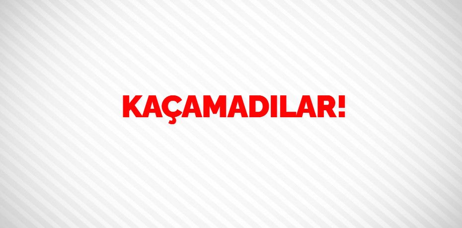 KAÇAMADILAR!