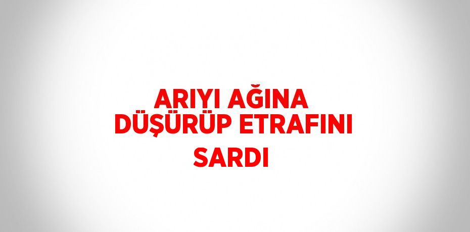 ARIYI AĞINA DÜŞÜRÜP ETRAFINI SARDI