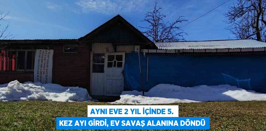 AYNI EVE 2 YIL İÇİNDE 5. KEZ AYI GİRDİ, EV SAVAŞ ALANINA DÖNDÜ