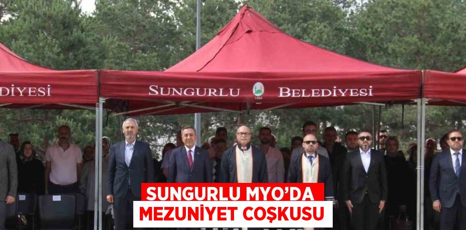 SUNGURLU MYO’DA MEZUNİYET COŞKUSU