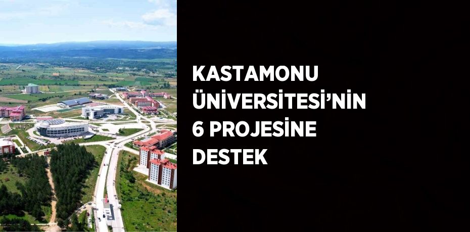 KASTAMONU ÜNİVERSİTESİ’NİN 6 PROJESİNE DESTEK