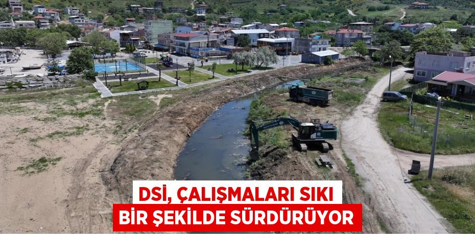 DSİ, ÇALIŞMALARI SIKI BİR ŞEKİLDE SÜRDÜRÜYOR