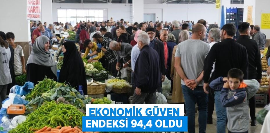 EKONOMİK GÜVEN ENDEKSİ 94,4 OLDU