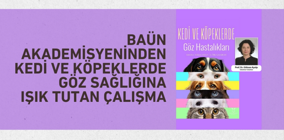 BAÜN AKADEMİSYENİNDEN KEDİ VE KÖPEKLERDE GÖZ SAĞLIĞINA IŞIK TUTAN ÇALIŞMA