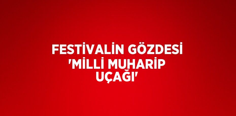 FESTİVALİN GÖZDESİ 'MİLLİ MUHARİP UÇAĞI'