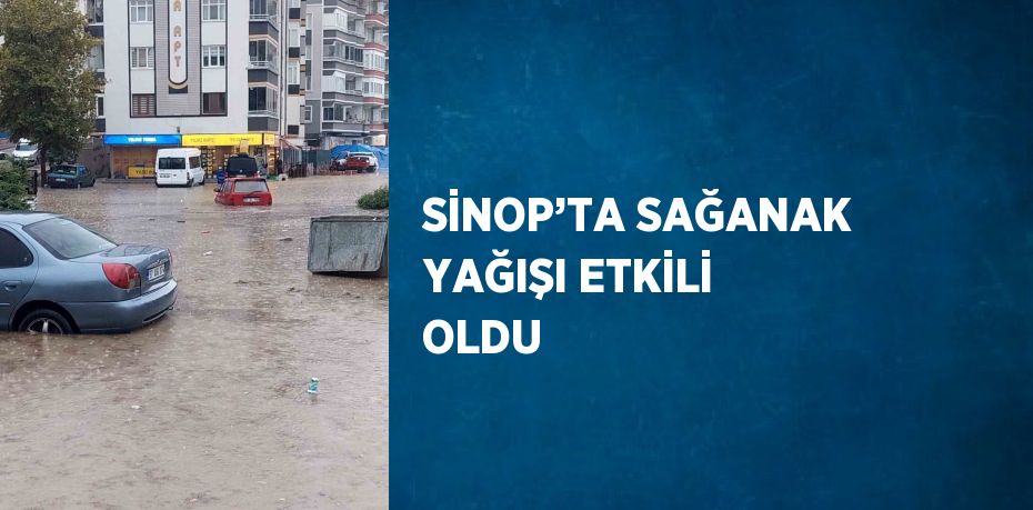 SİNOP’TA SAĞANAK YAĞIŞI ETKİLİ OLDU