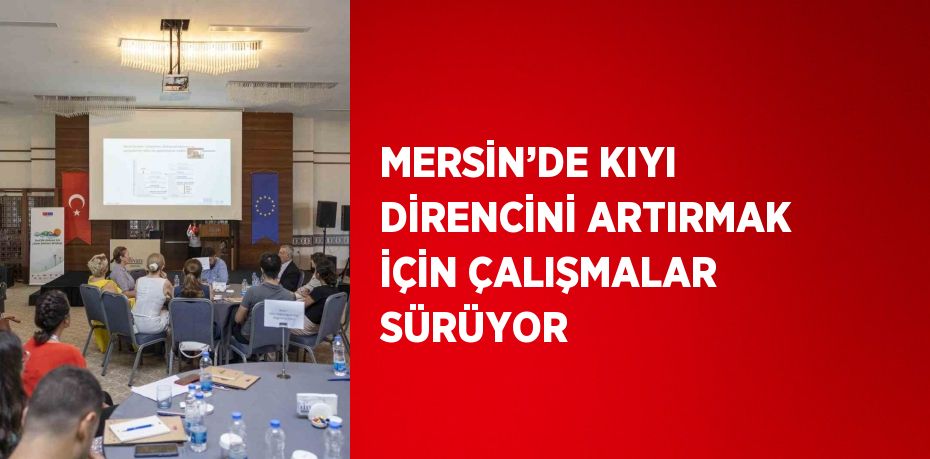 MERSİN’DE KIYI DİRENCİNİ ARTIRMAK İÇİN ÇALIŞMALAR SÜRÜYOR