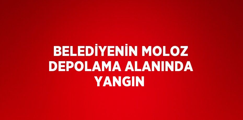 BELEDİYENİN MOLOZ DEPOLAMA ALANINDA YANGIN