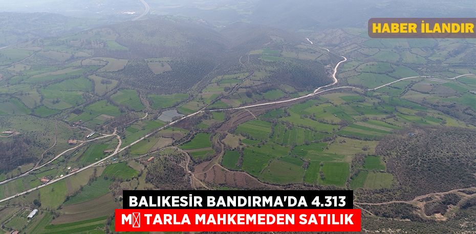 Balıkesir Bandırma'da 4.313 m² tarla mahkemeden satılık