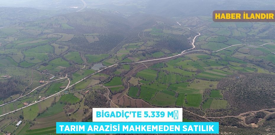 Bigadiç'te 5.339 m² tarım arazisi mahkemeden satılık