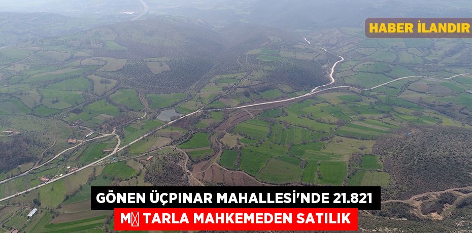 Gönen Üçpınar Mahallesi'nde 21.821 m² tarla mahkemeden satılık