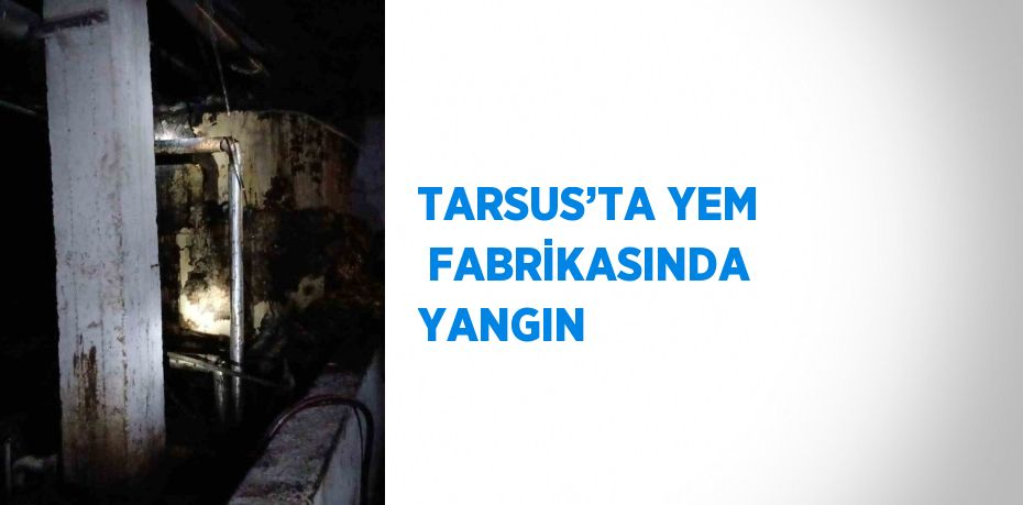 TARSUS’TA YEM  FABRİKASINDA YANGIN