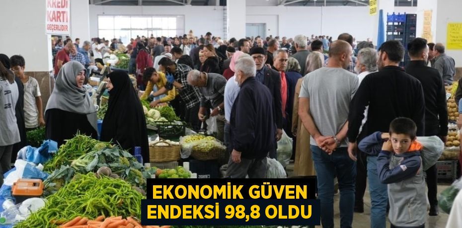 EKONOMİK GÜVEN ENDEKSİ 98,8 OLDU