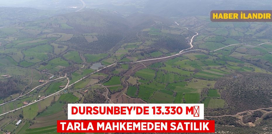 Dursunbey'de 13.330 m² tarla mahkemeden satılık