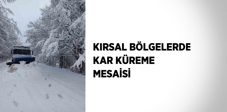KIRSAL BÖLGELERDE KAR KÜREME MESAİSİ