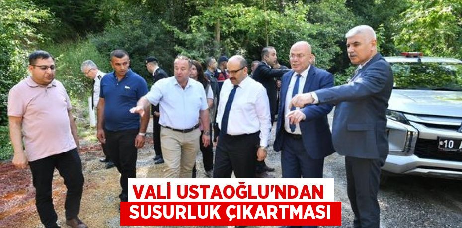 VALİ USTAOĞLU’NDAN  SUSURLUK ÇIKARTMASI