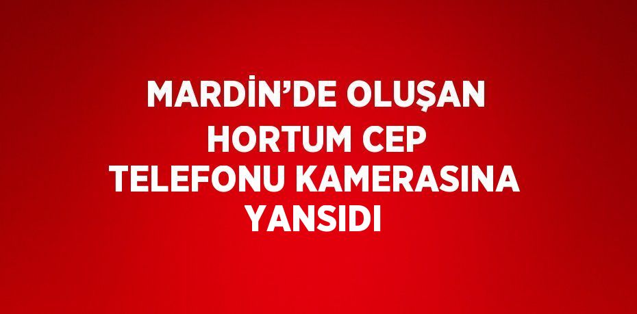 MARDİN’DE OLUŞAN HORTUM CEP TELEFONU KAMERASINA YANSIDI