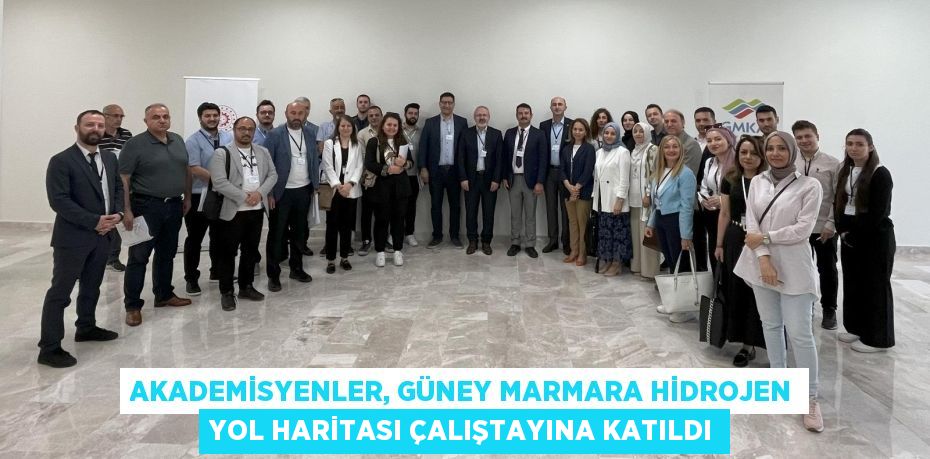 AKADEMİSYENLER, GÜNEY MARMARA HİDROJEN YOL HARİTASI ÇALIŞTAYINA KATILDI