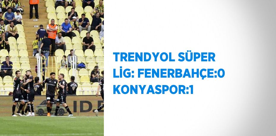 TRENDYOL SÜPER LİG: FENERBAHÇE:0 KONYASPOR:1