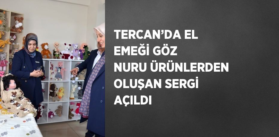 TERCAN’DA EL EMEĞİ GÖZ NURU ÜRÜNLERDEN OLUŞAN SERGİ AÇILDI